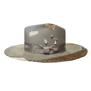 Western hat size 7 55-56cm Unique Palm Tree Ocean Theme  🔥 Beaver Blend Felt